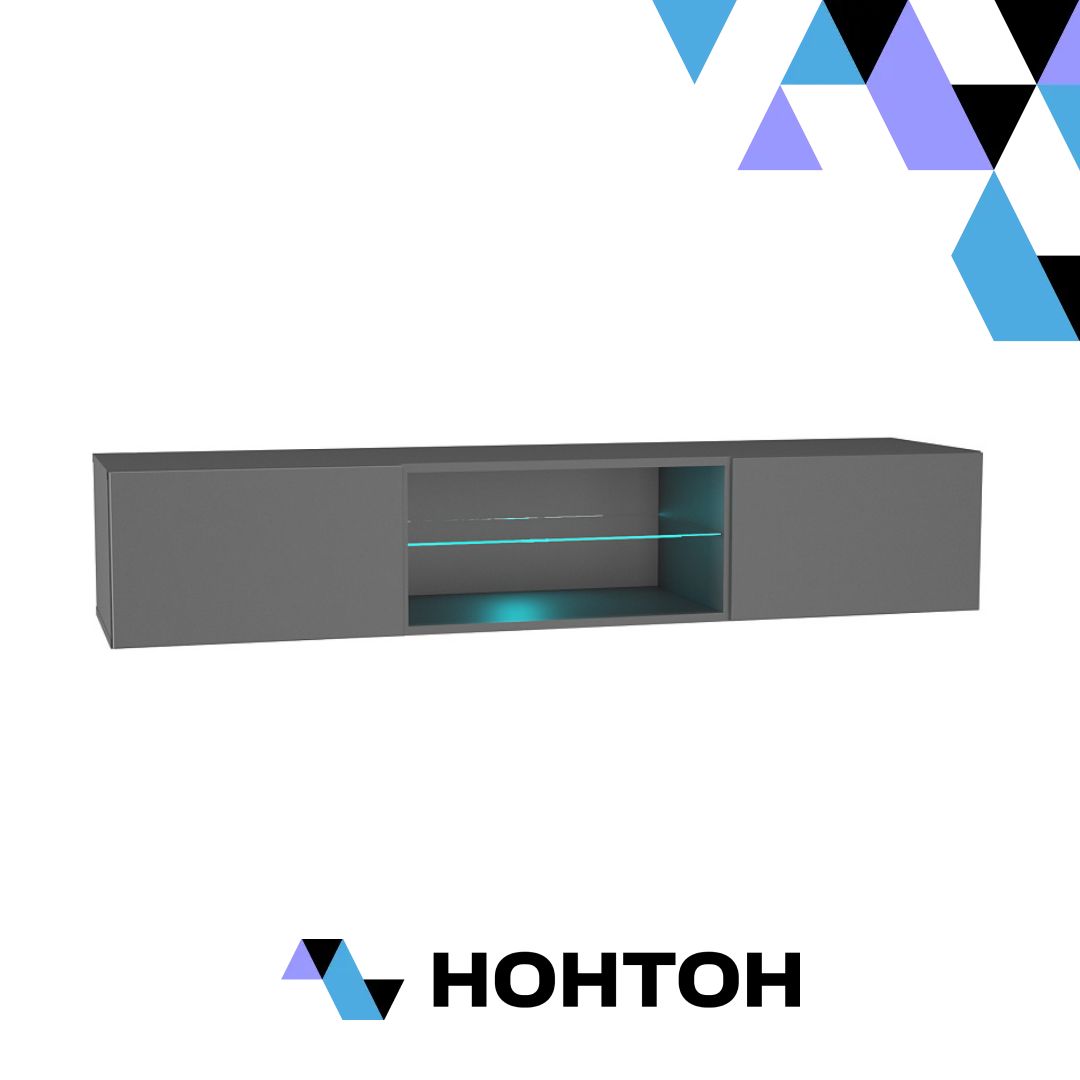 Шкаф навесной Point тип-33 серый графит