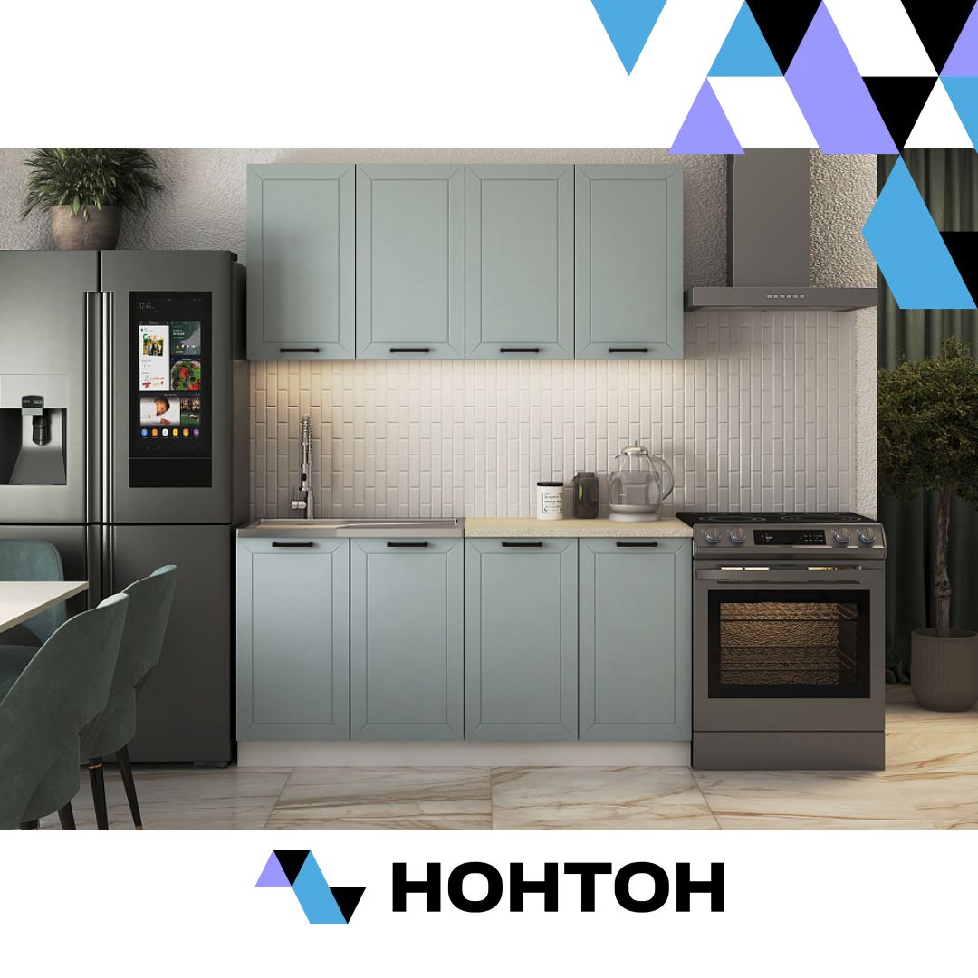 Кухня Виола Нео Классика 1.6 м грин грей софт фрезеровка вегас