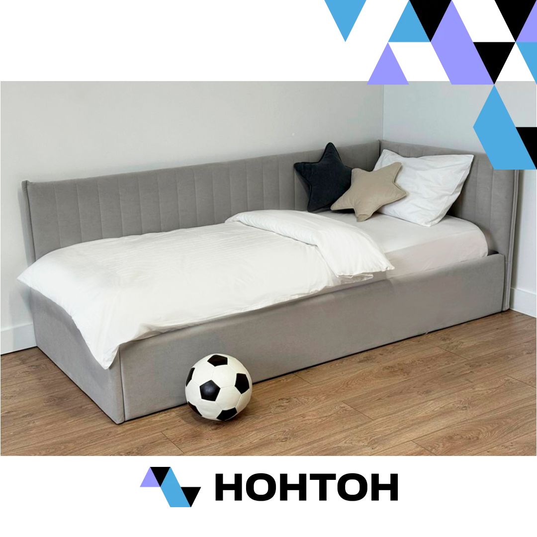 Тахта Твикс велюр галька