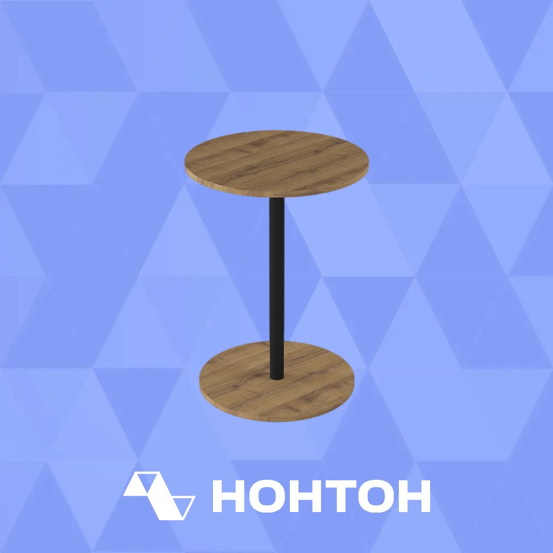 Стол журнальный Кат черный / дуб вотан