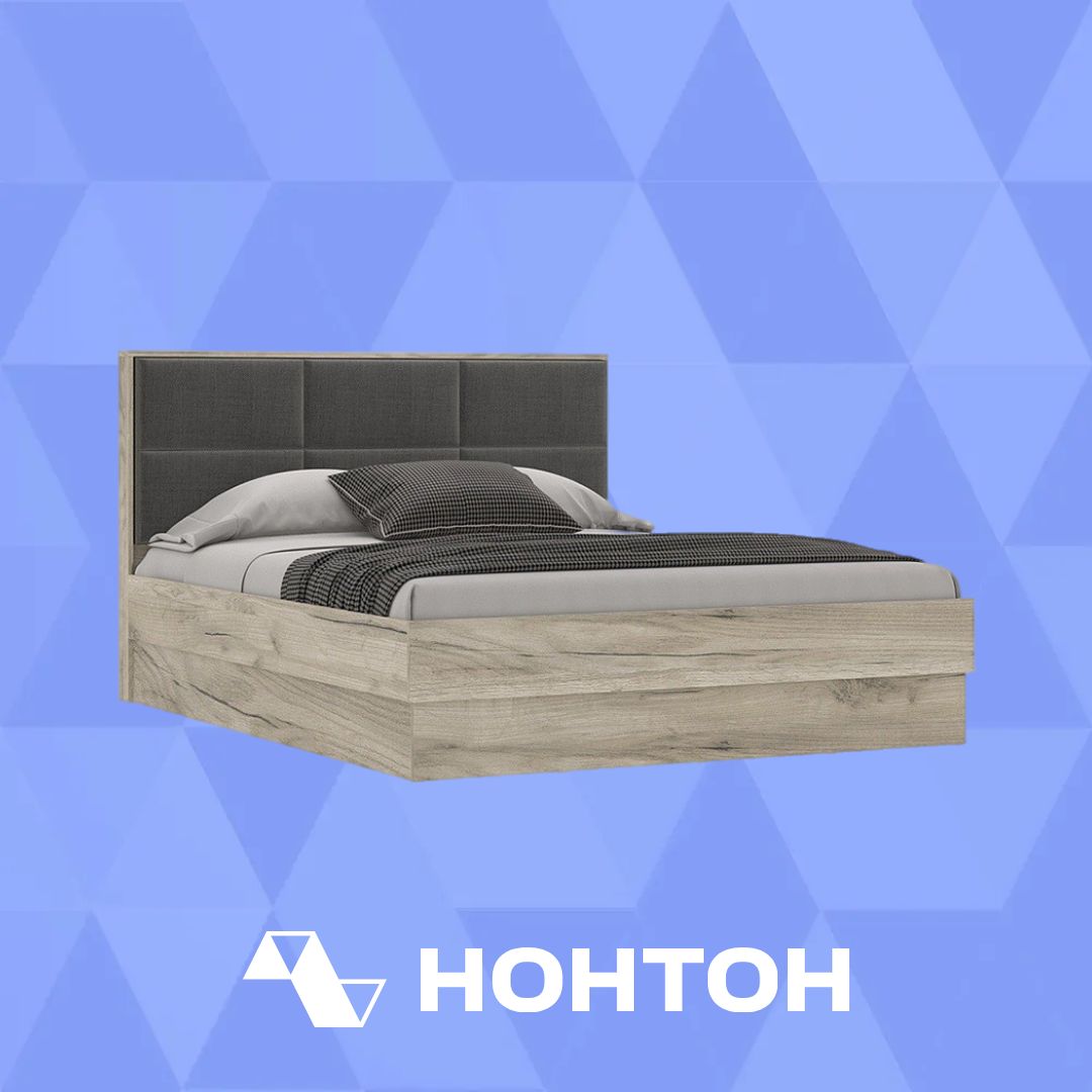 Кровать Венеция дуб серый крафт