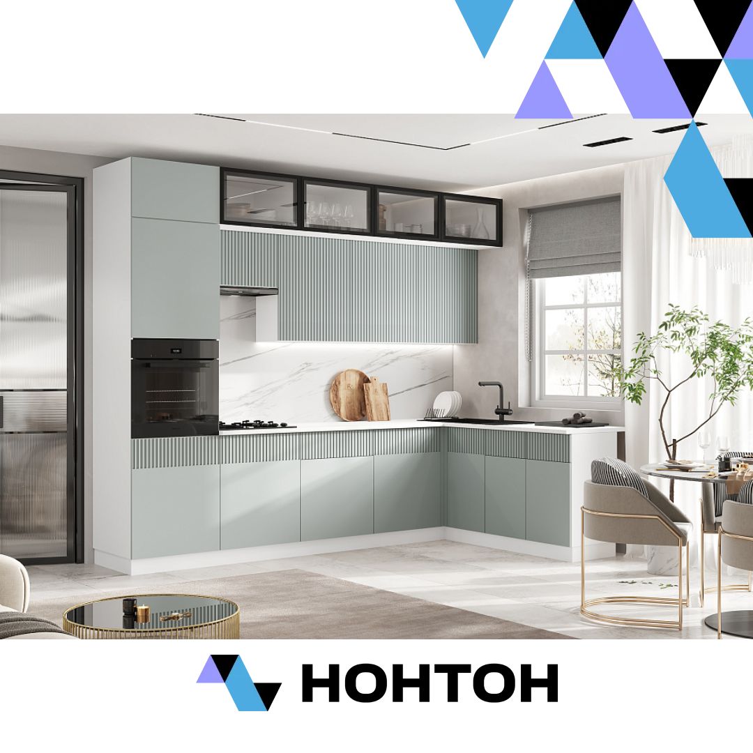 Кухня угловая Оливия 3.0 х 1.8 м шарли бриз