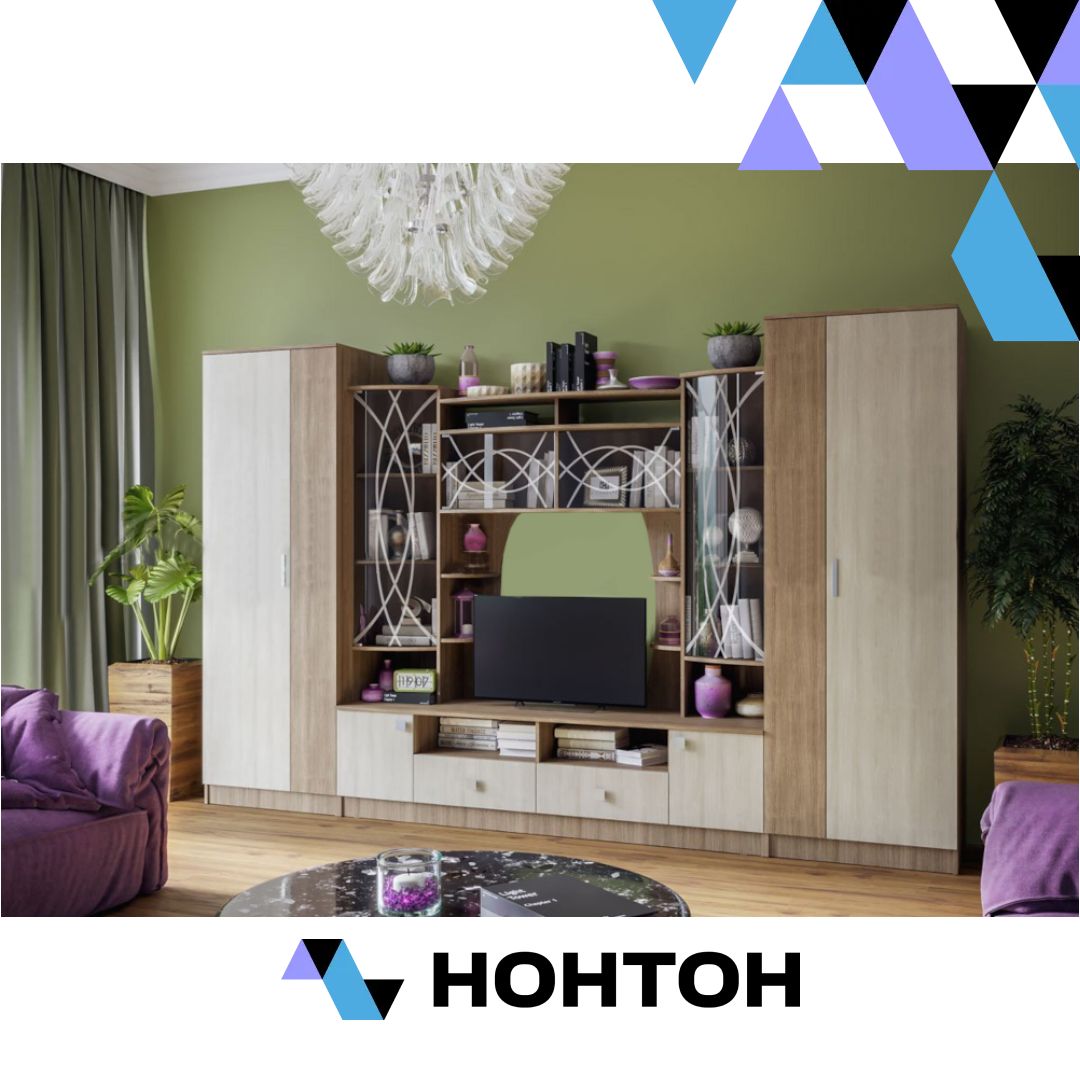 Гостиная Женева ясень шимо темный / ясень шимо светлый