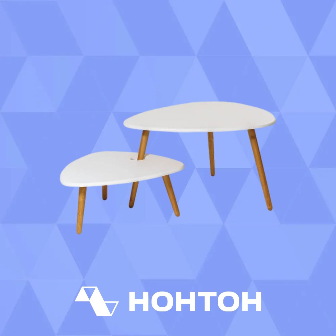 Стол журнальный Стилгрей белый
