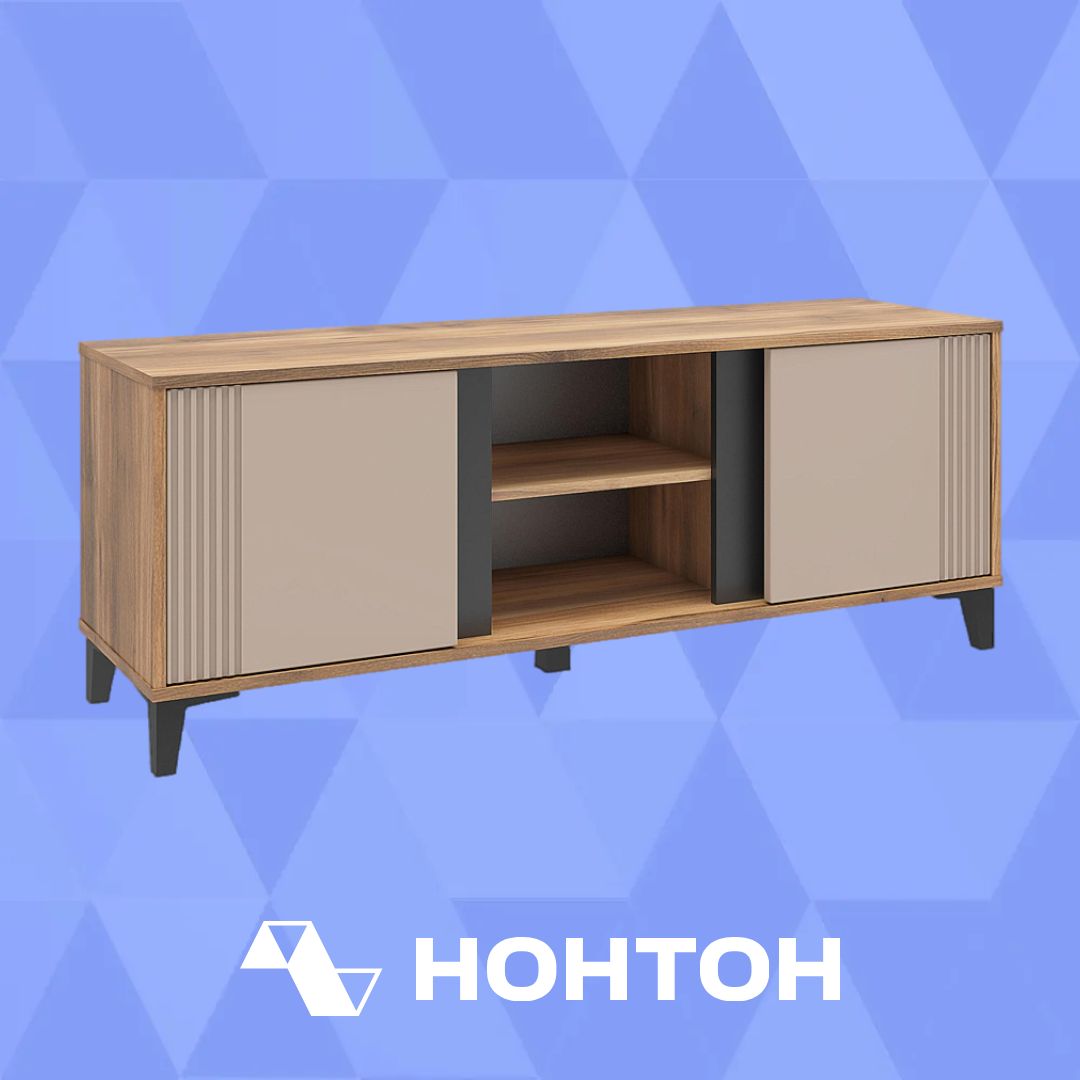ТВ-тумба Богемия дуб барокко / бежевый