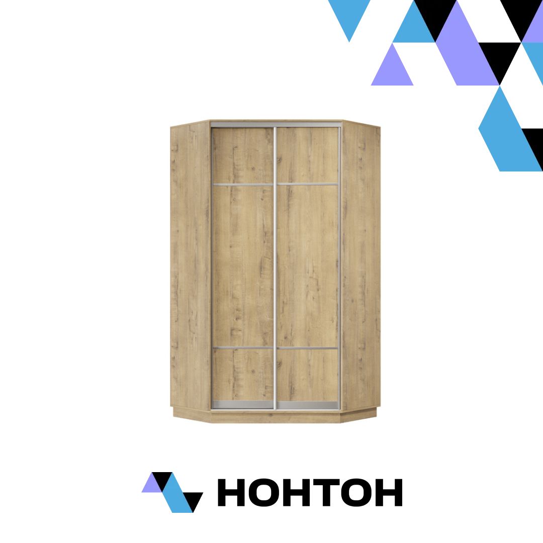 Шкаф-купе угловой двухдверный Сарин бунратти