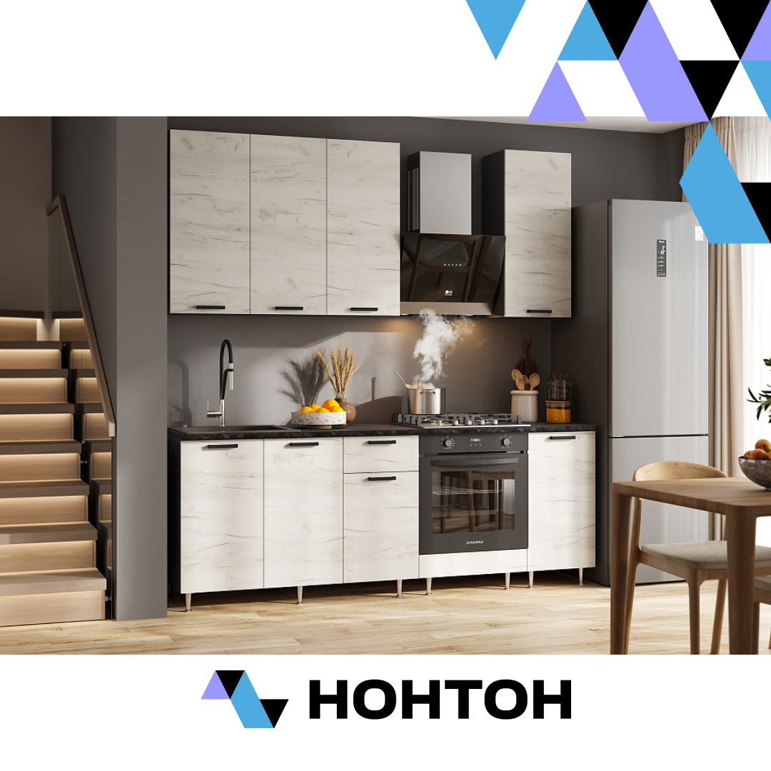 Кухня Рио New №2 2.2 м дуб крафт белый