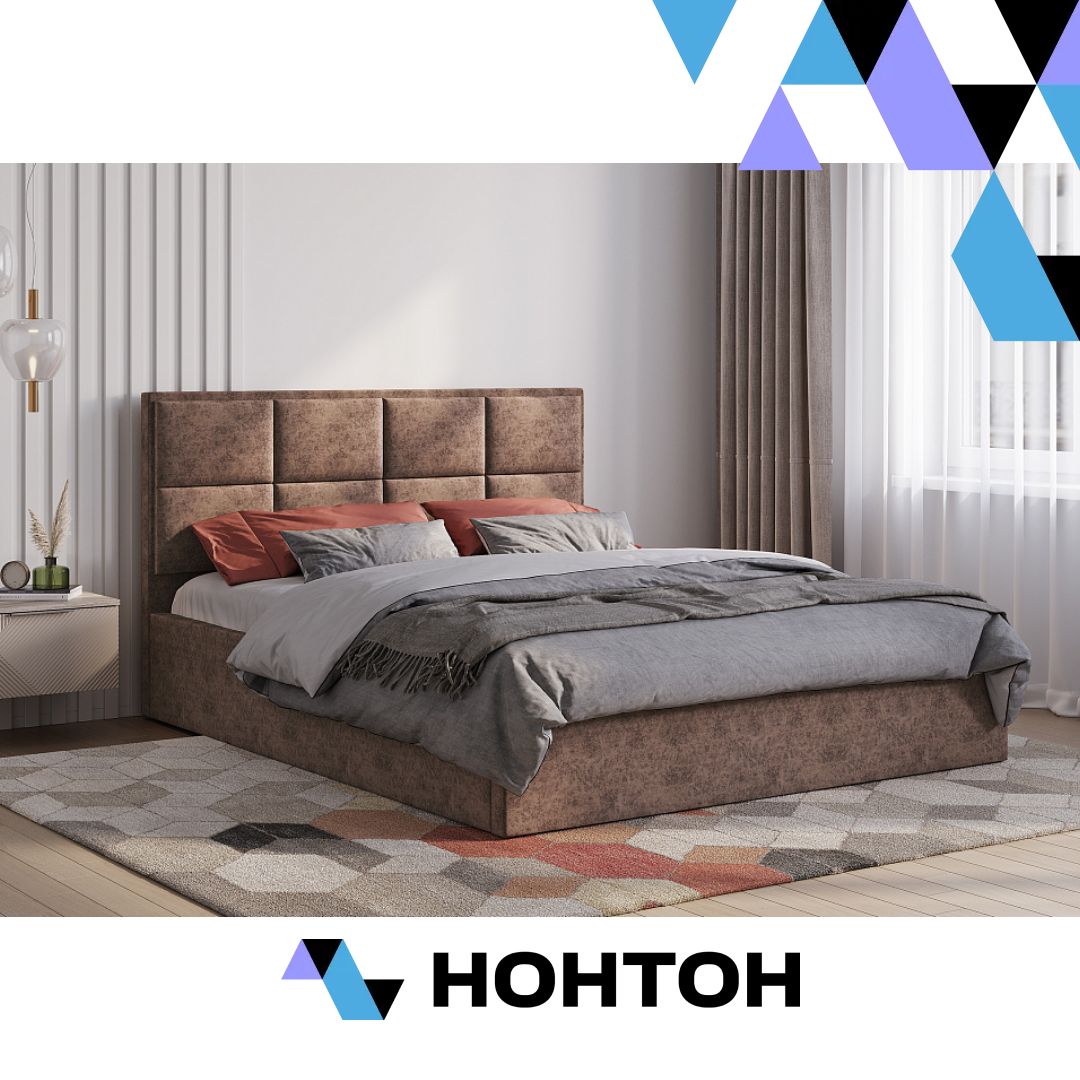 Кровать Линда КР-16 1.6 м коричневая