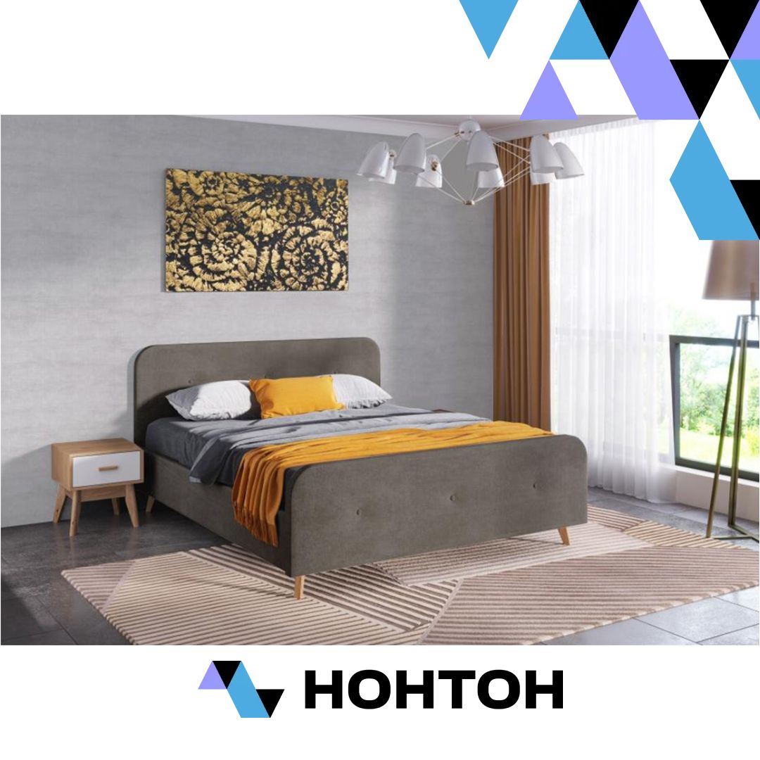 Кровать Сиерра темно-серая