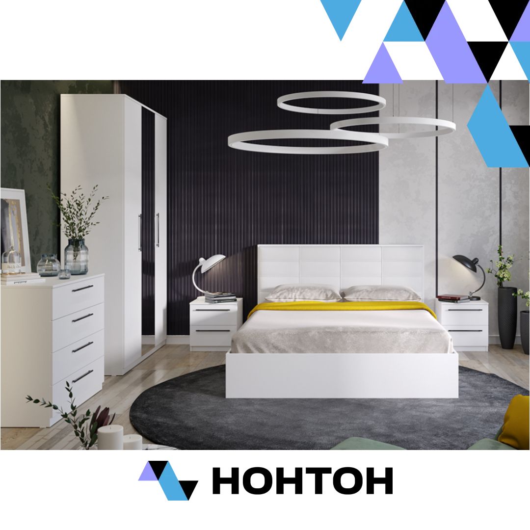 Спальный гарнитур Агата №1 белый