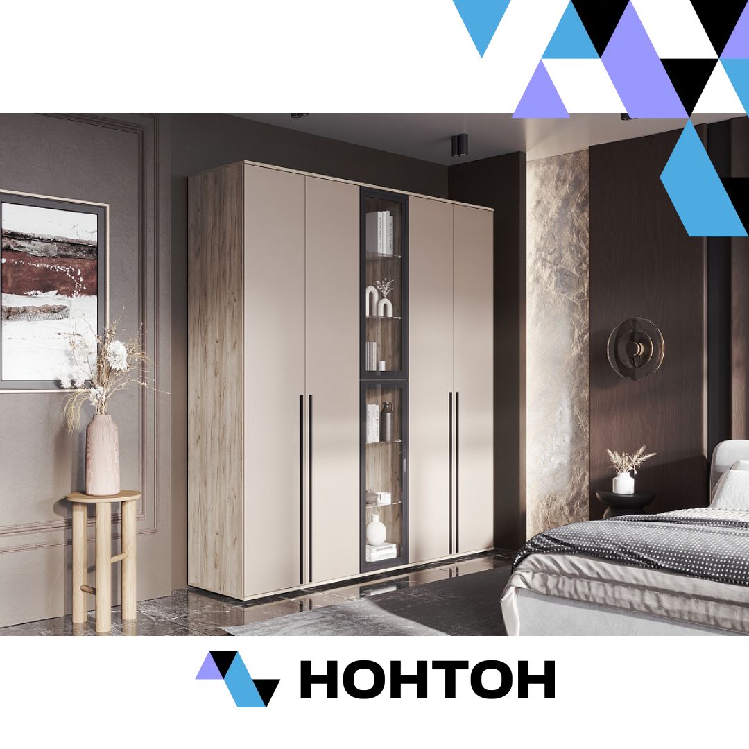 Комплект шкафов Норд №5 дуб крафт серый / кашемир