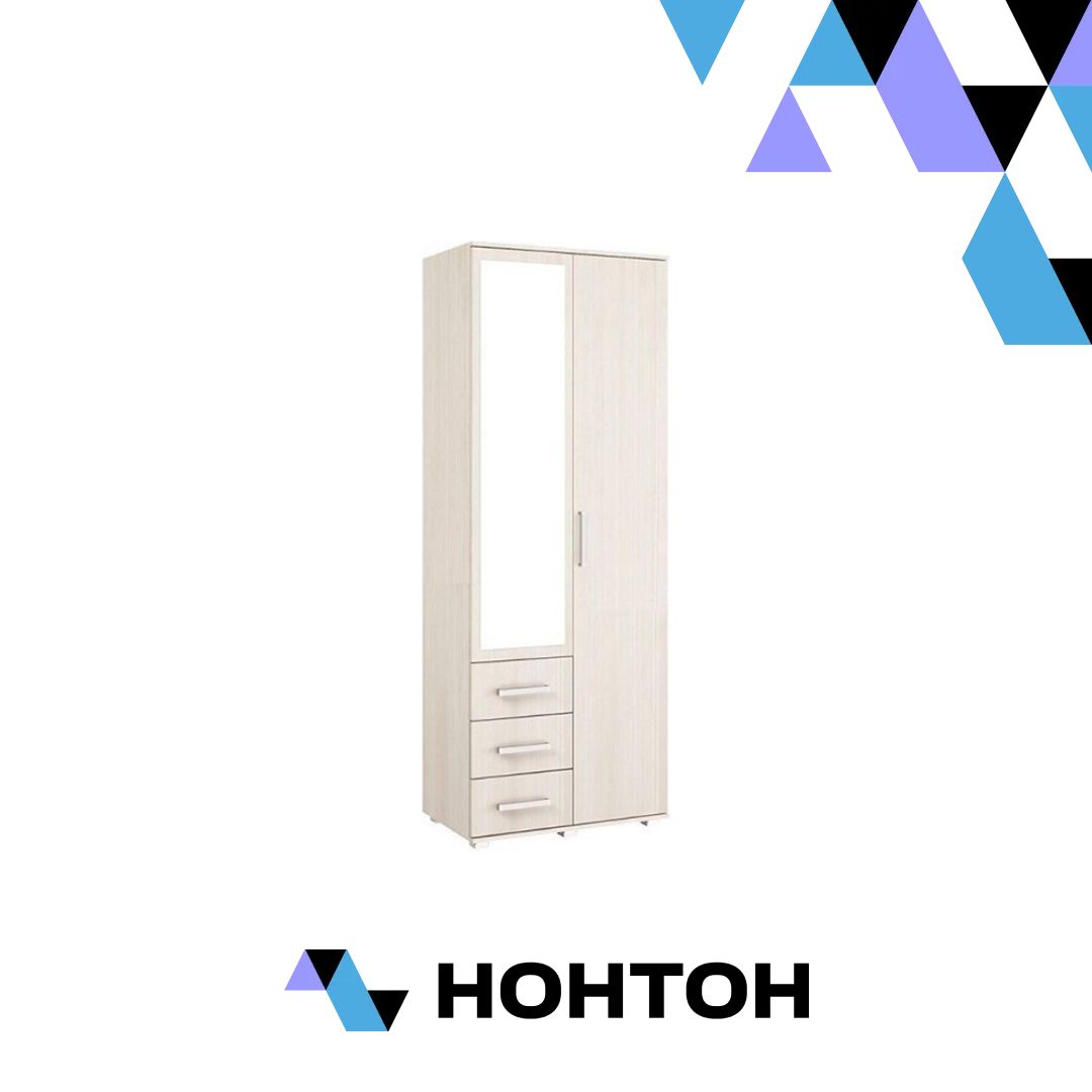 Шкаф Белла 2-х створчатый сандал светлый