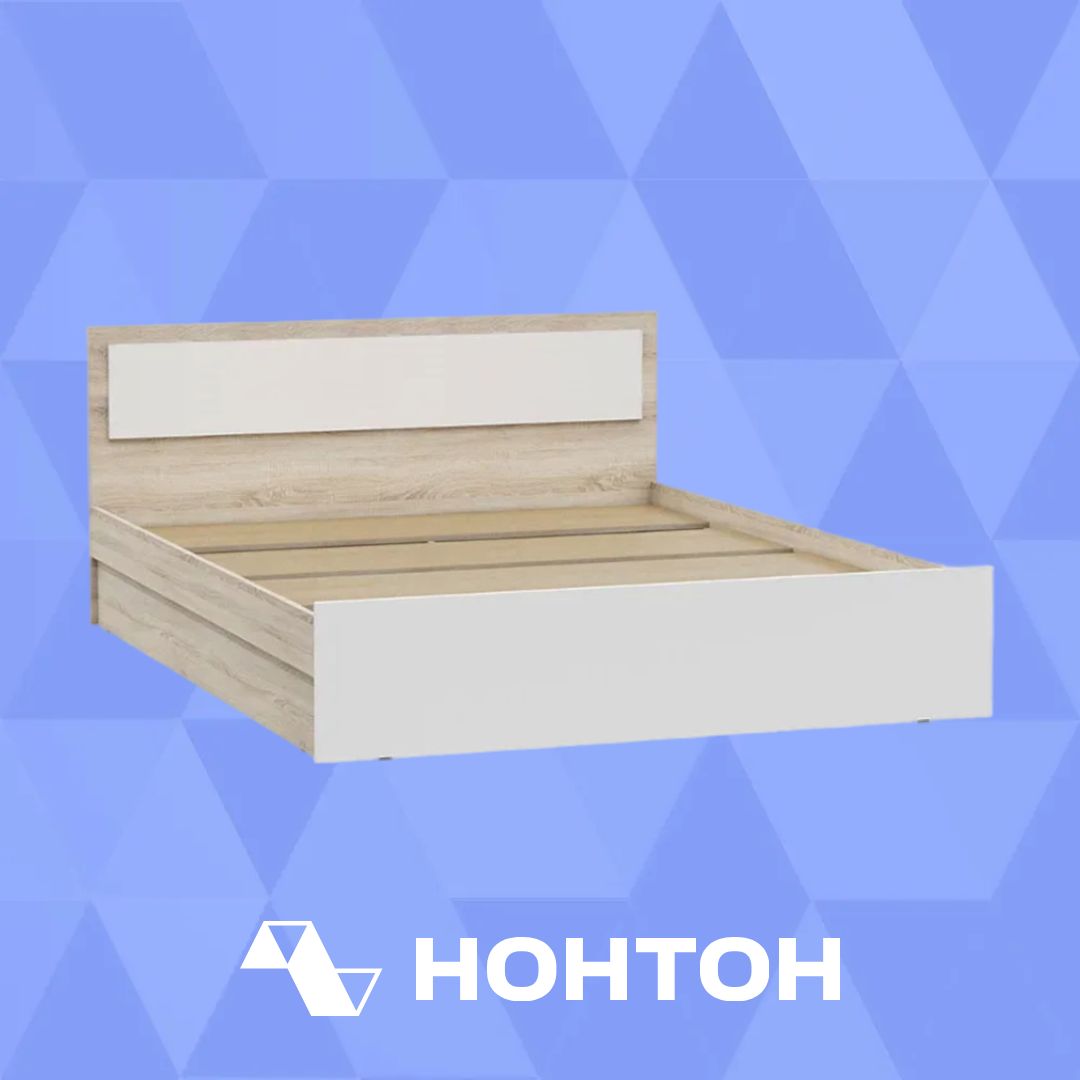Кровать Мартина белый / дуб сонома