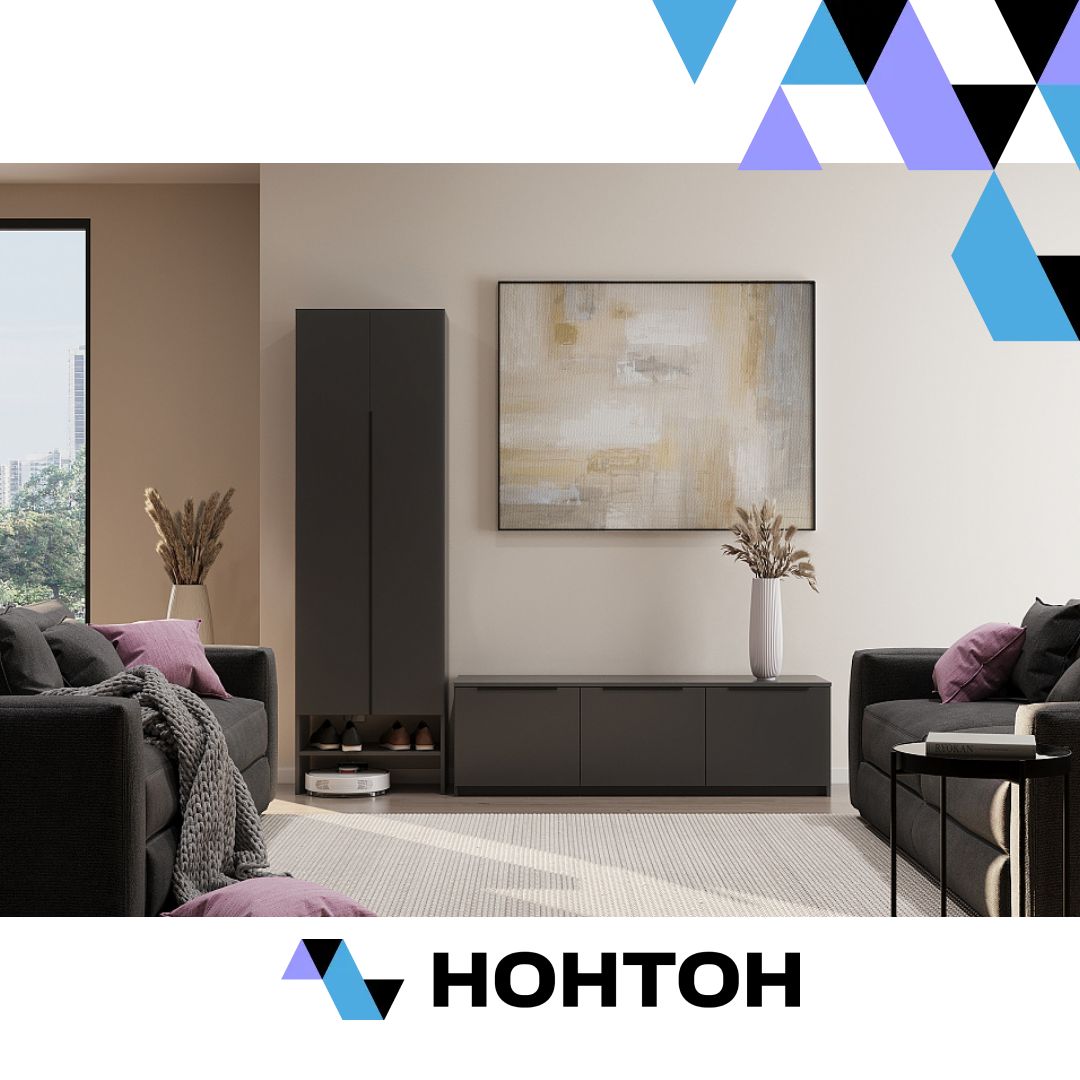 Прихожая Тивина №6 графит серый