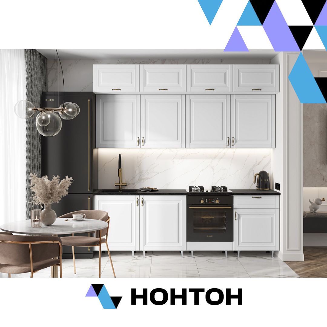 Кухня Престиж 2.4 м браш вайт