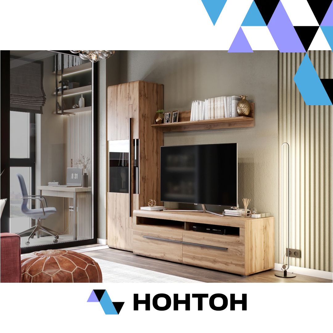 Гостиная Ницца 2 дуб вотан