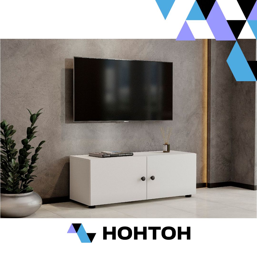 ТВ-тумба Капри белый текстурный