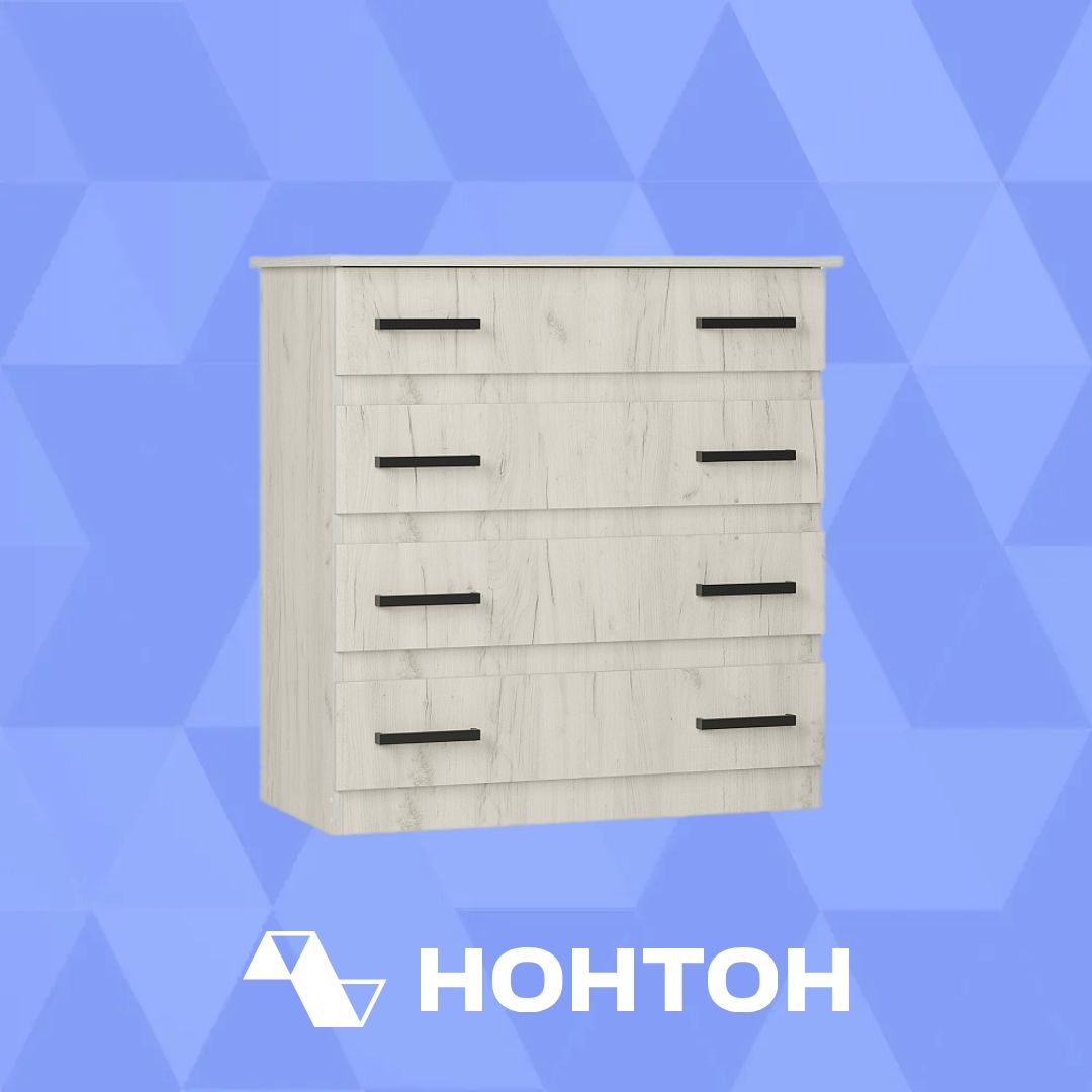 Комод Стандарт-6 NEW дуб крафт белый