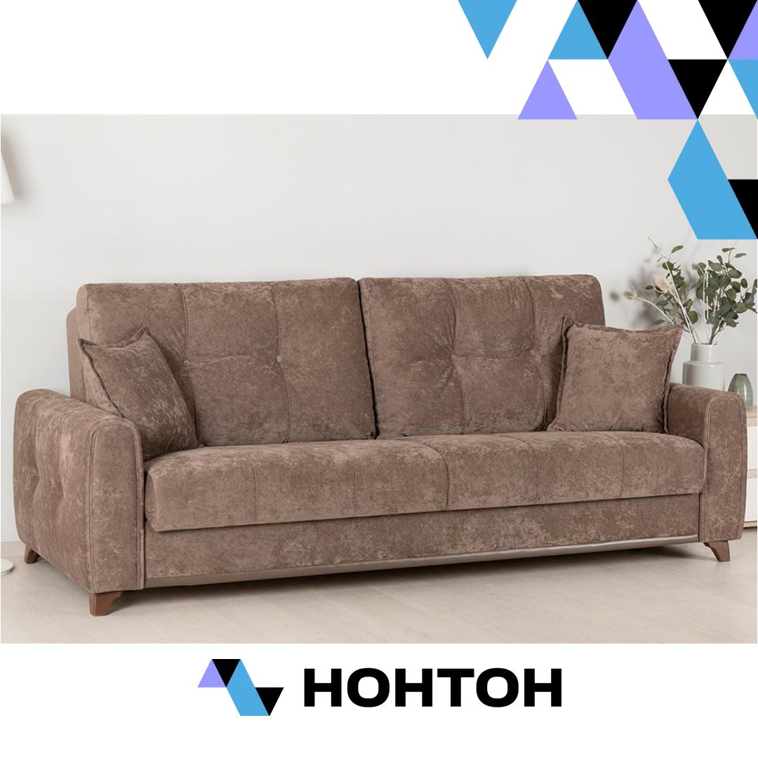 Диван книжка Плимут коричневый