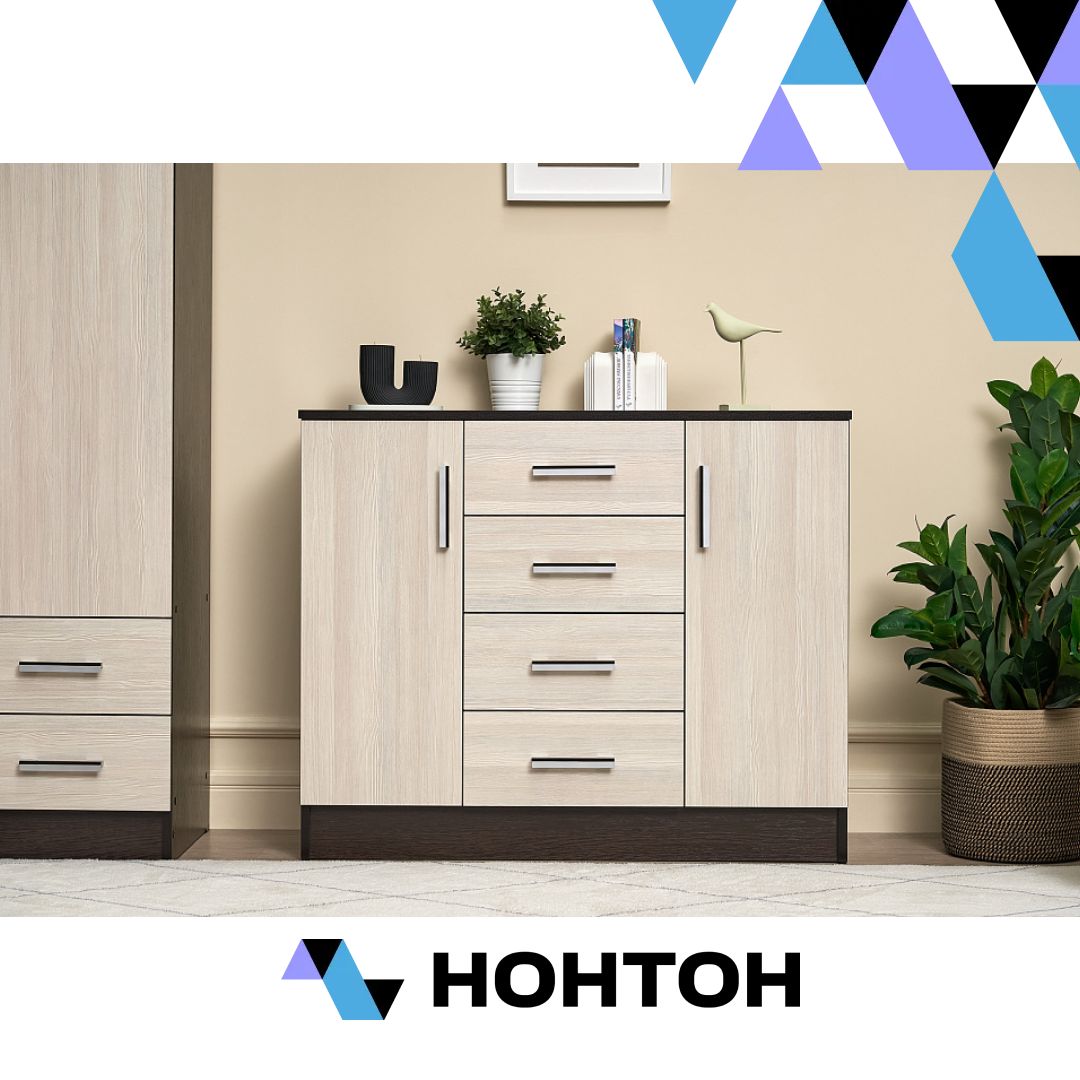 Комод К1000-2Д венге / лоредо