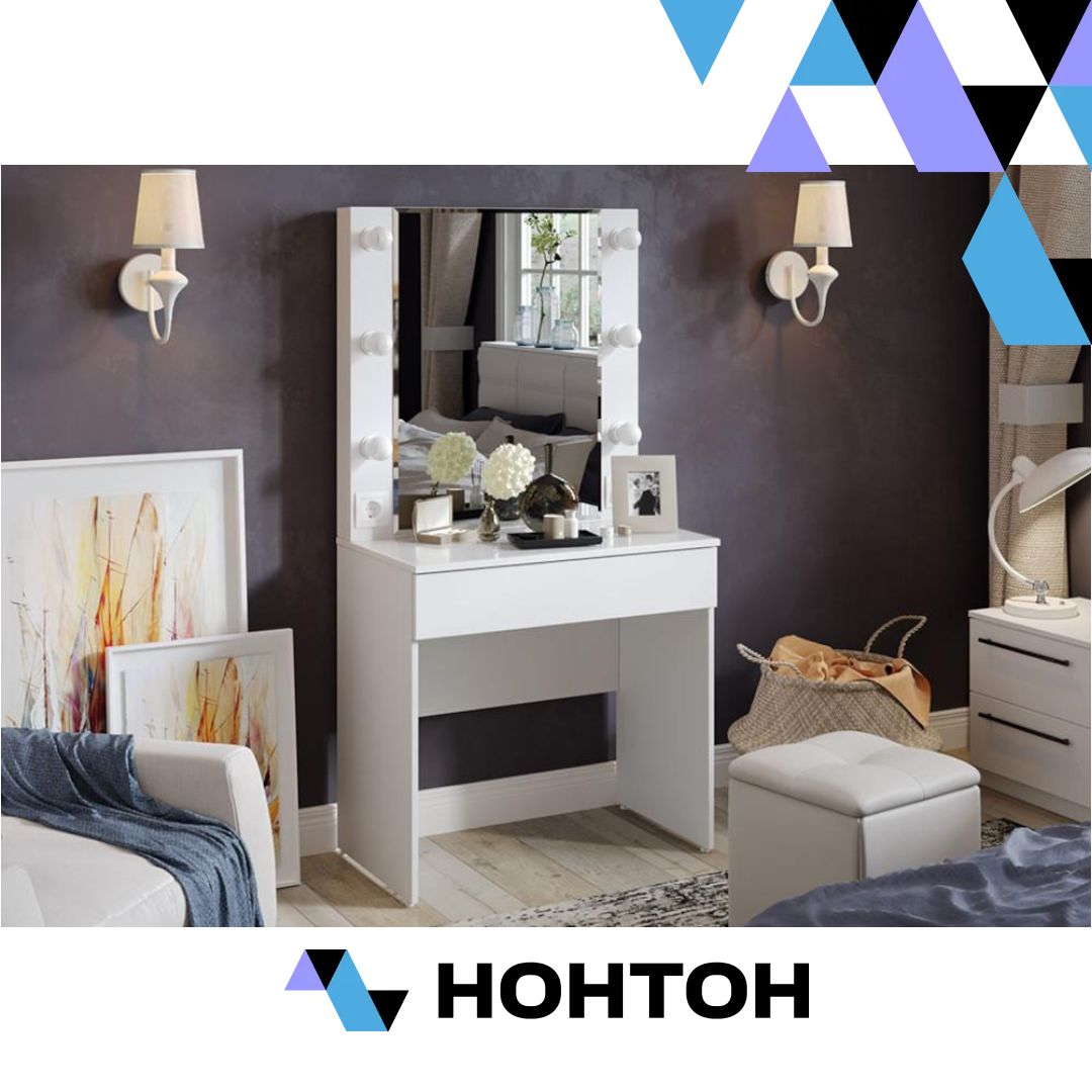 Стол туалетный Марго белый