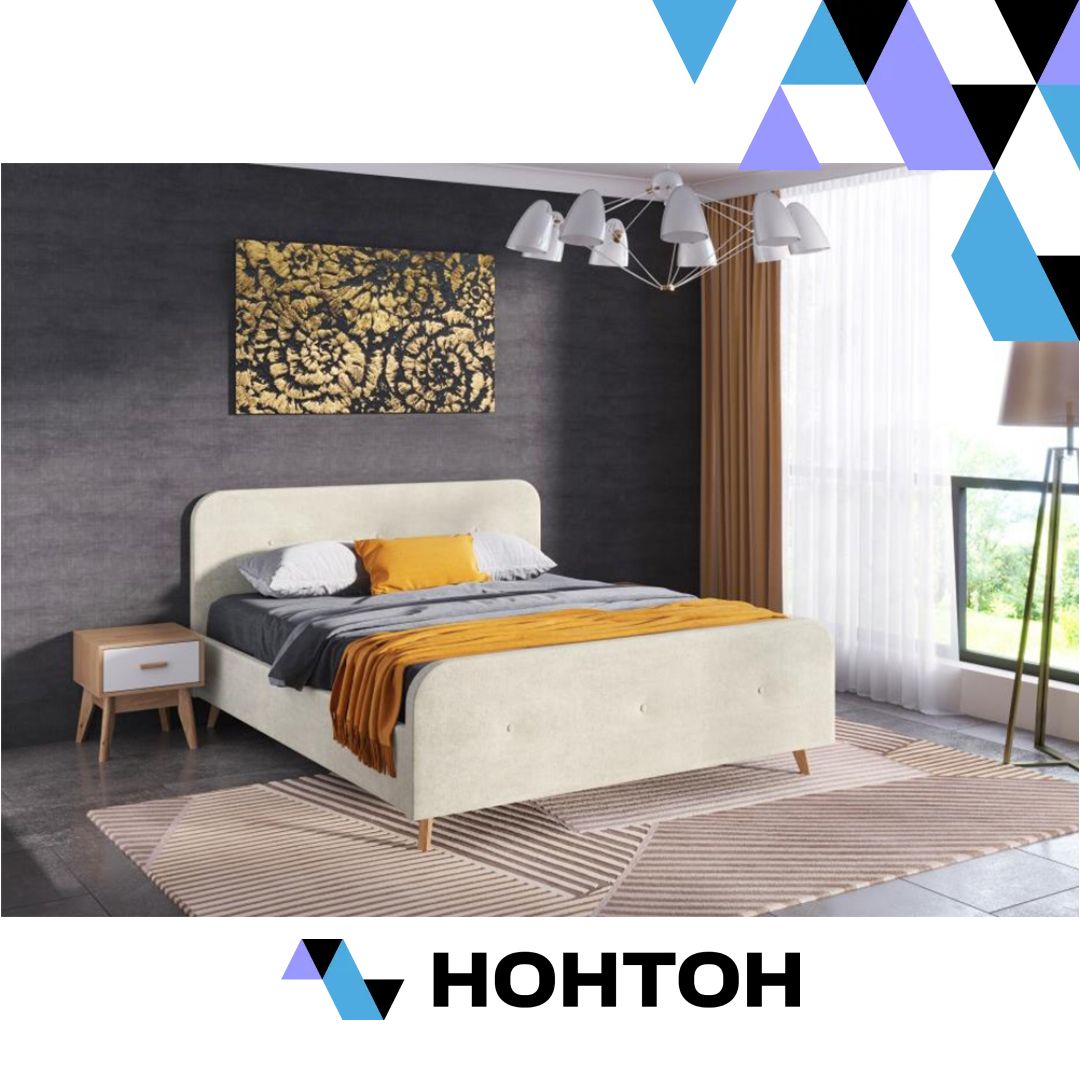 Кровать Сиерра бежевая