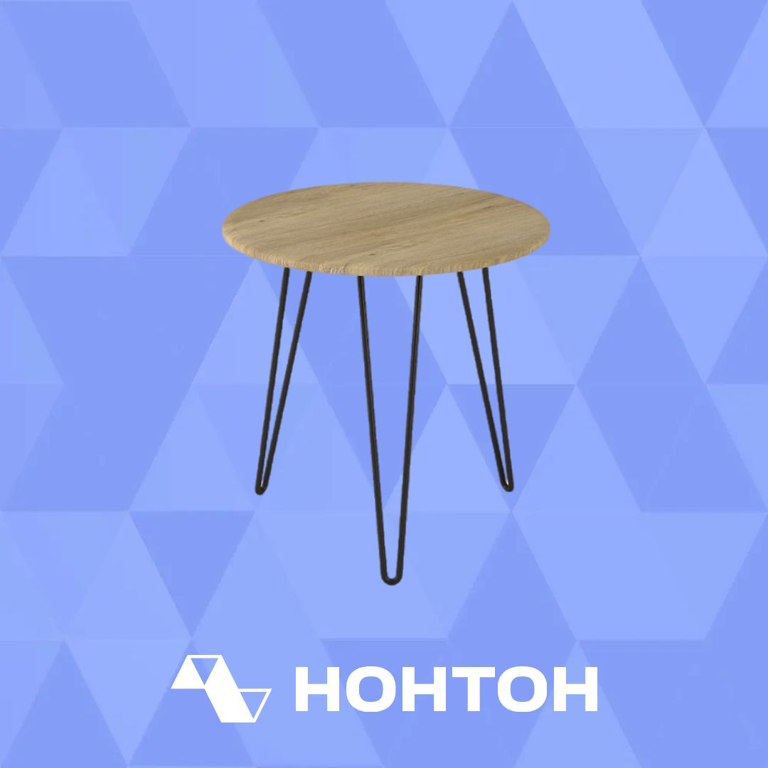 Стол журнальный Рид черный / дуб сонома