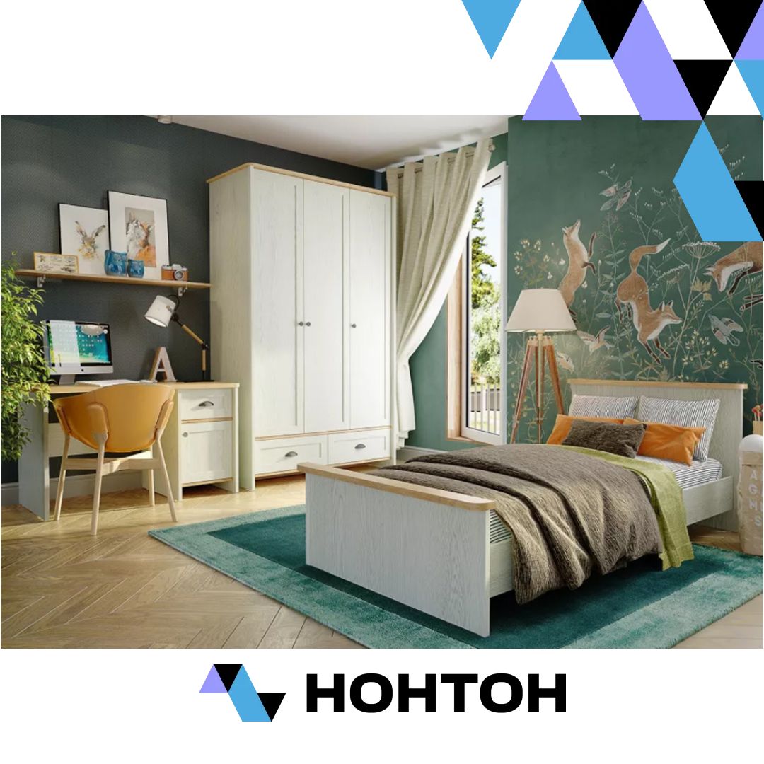 Детская Тифани 2 дуб небраска / белый