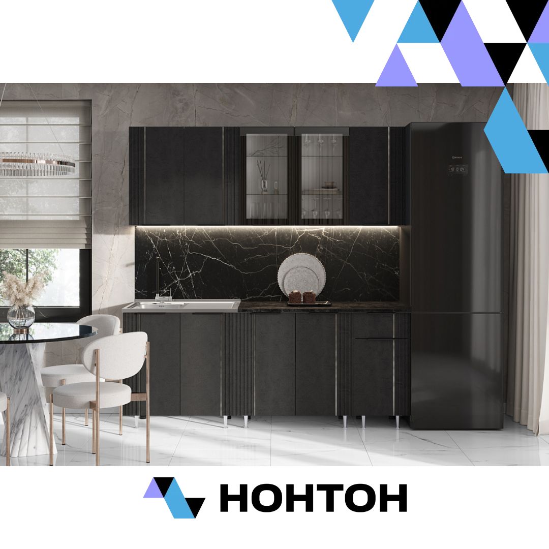 Кухня Виктория 2.0 м пластер блэк