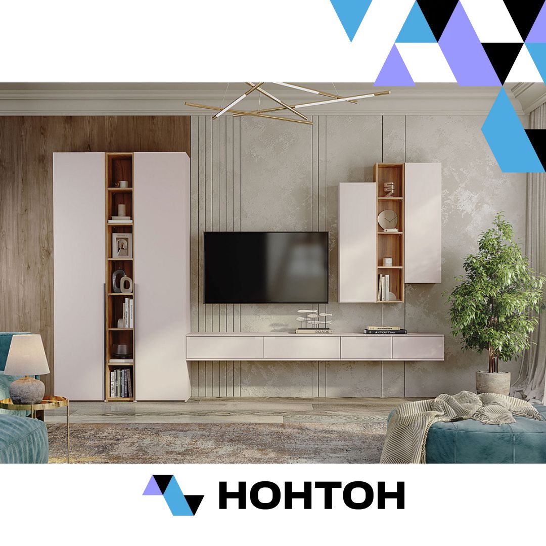 Гостиная Лаура кашемир серый / дуб барокко