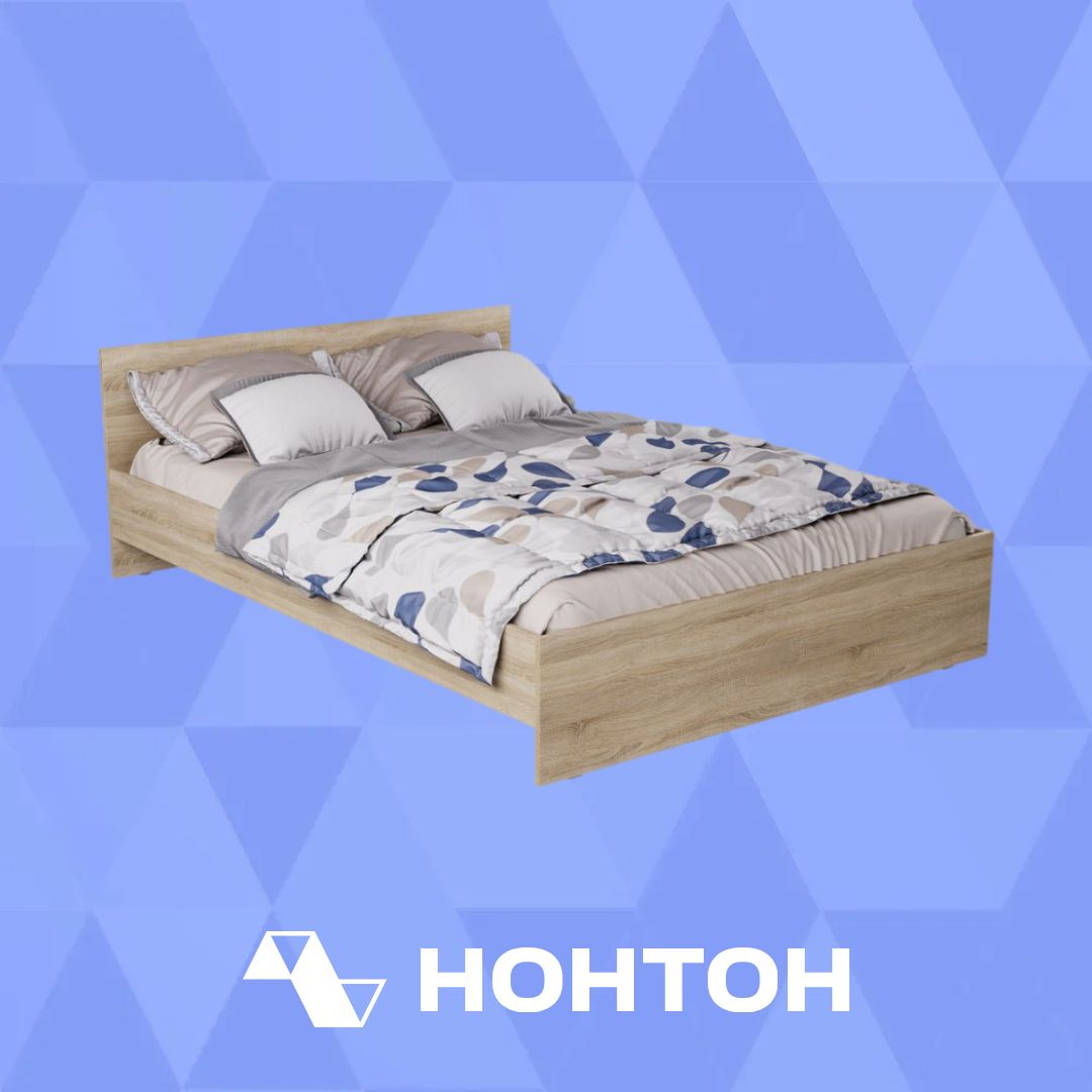 Кровать Лайт дуб сонома светлый