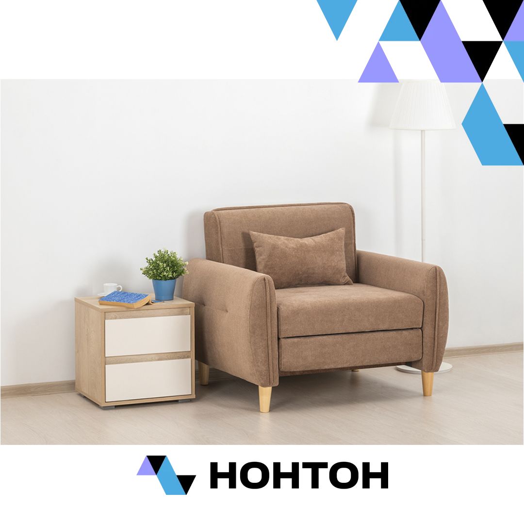 Кресло еврокнижка Анита бежевое