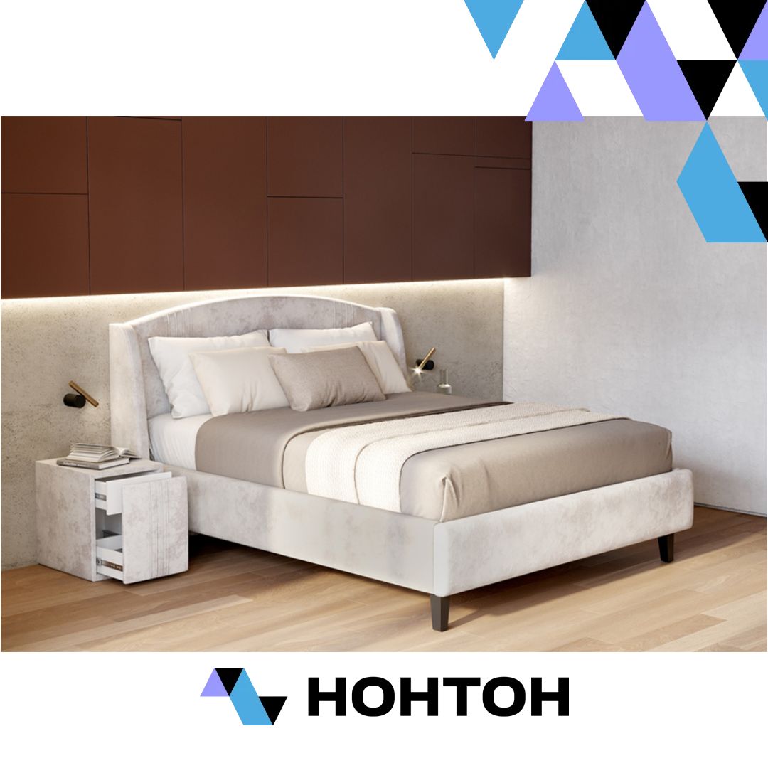 Кровать Севилья бежевая