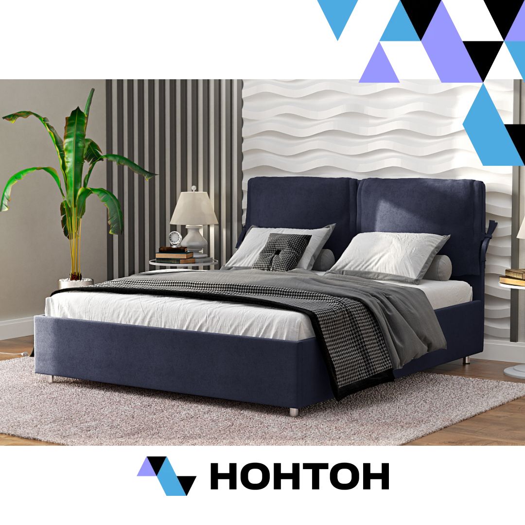 Кровать Стенли темно-серая