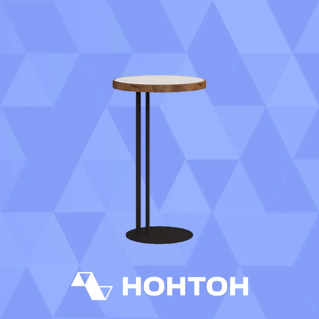 Придиванный стол Кальяри черный / лайт / вяз браун