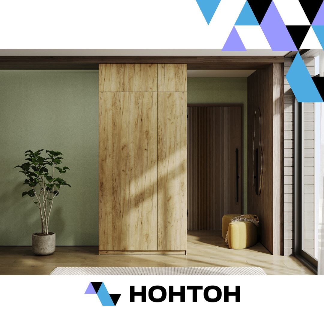 Шкаф 3-х створчатый Скайвуд с антресолью дуб золотой