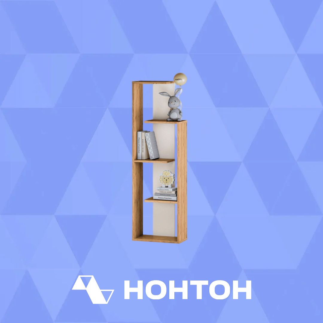 Стеллаж Бейсик крафт / белый
