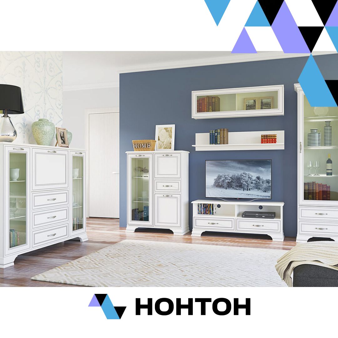 Гостиная 3 Tiffany вудлайн кремовый