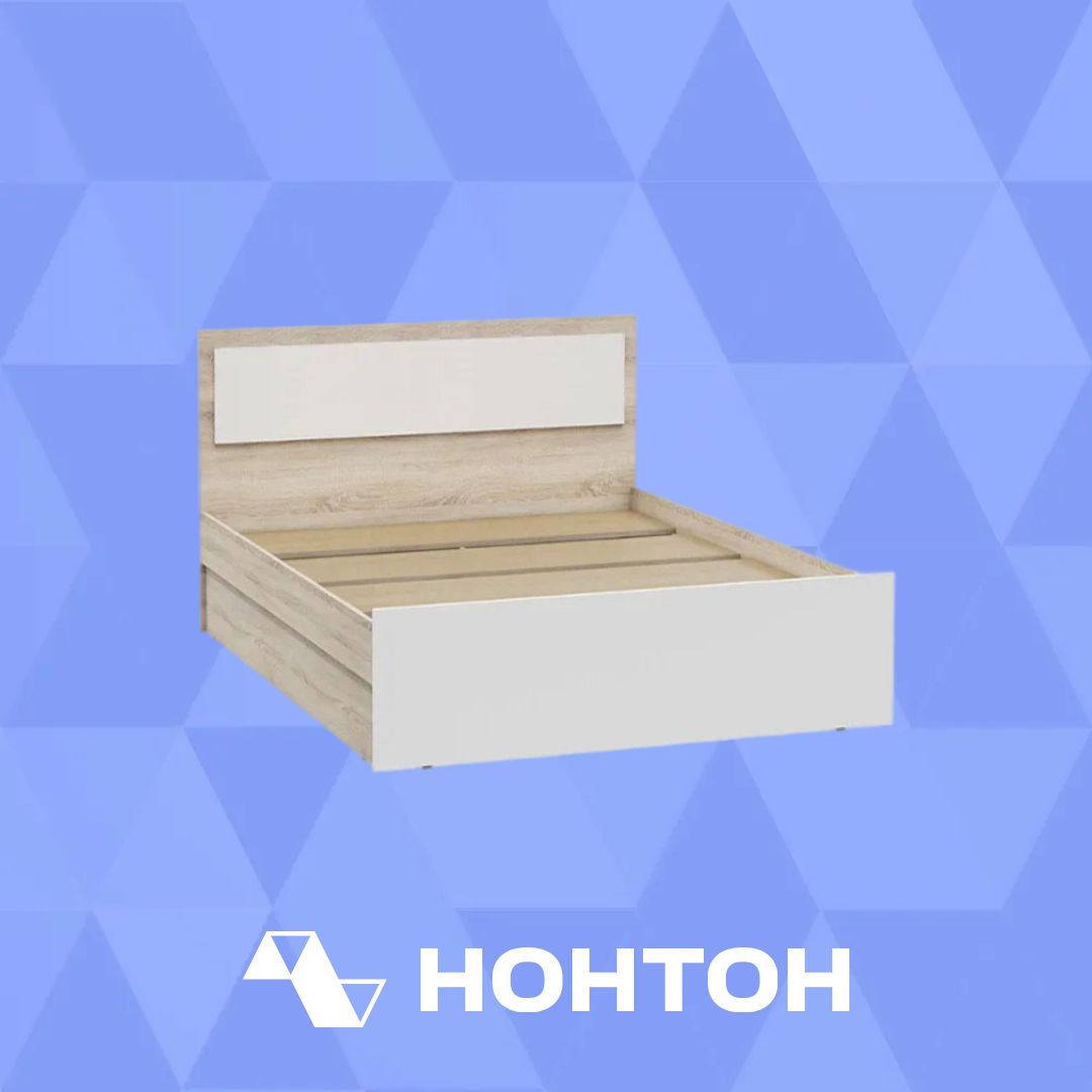 Кровать Мартина белый / дуб сонома
