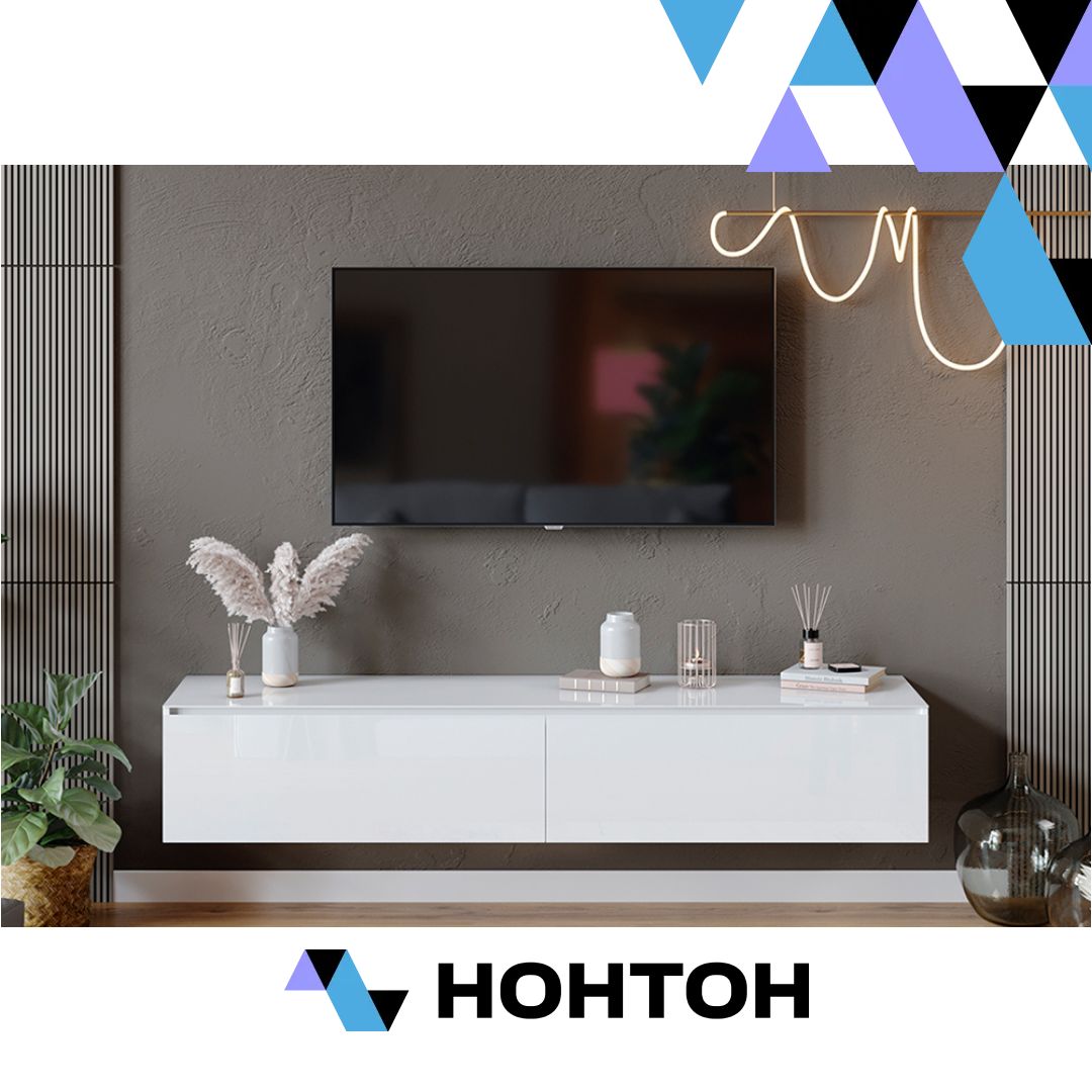 ТВ-тумба Глосс белый глянец