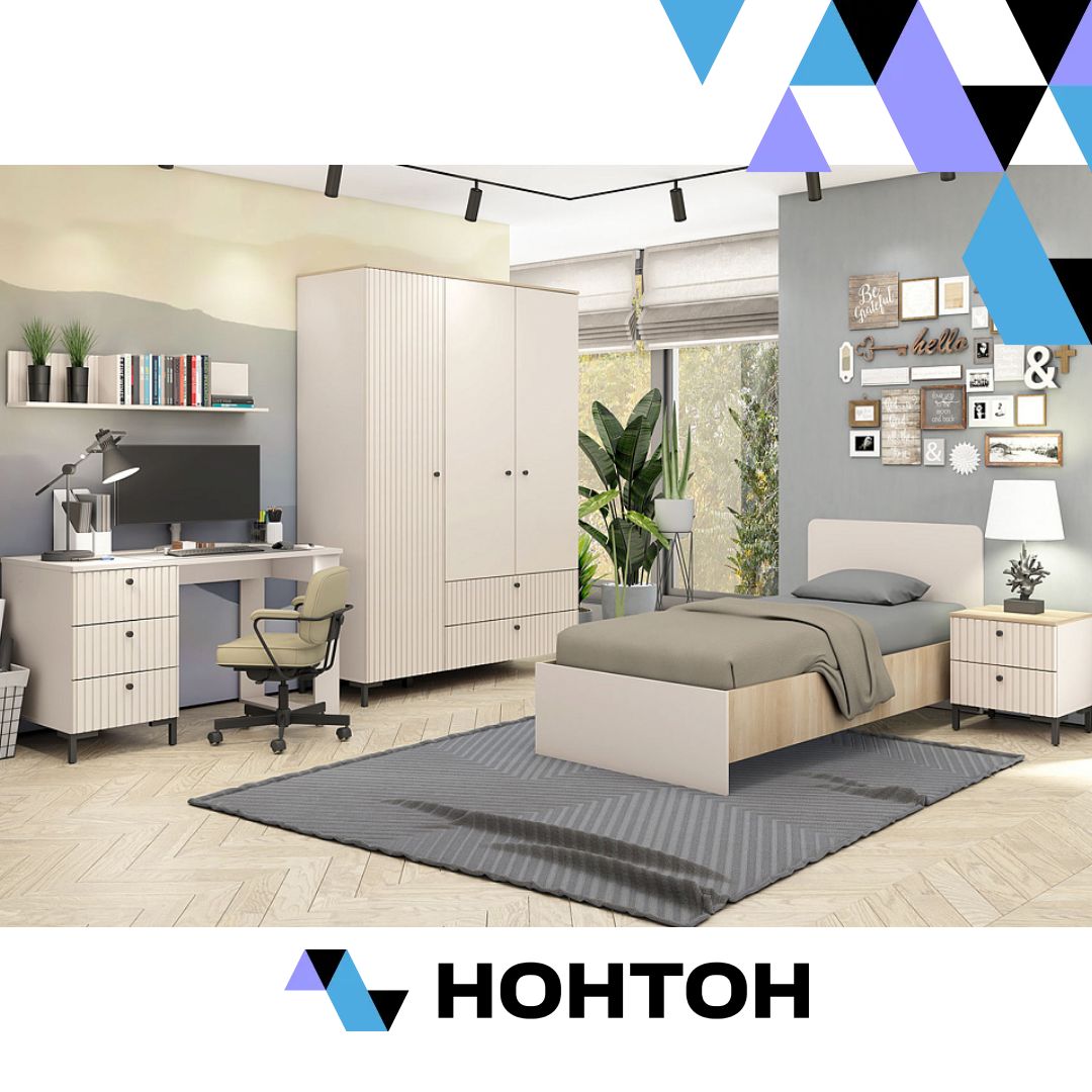 Спальня Тоскана 1 кашемир серый / акация