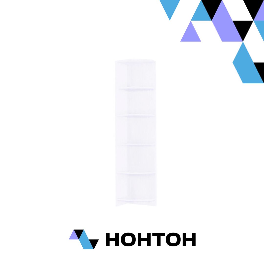 Пенал торцевой белый гладкий