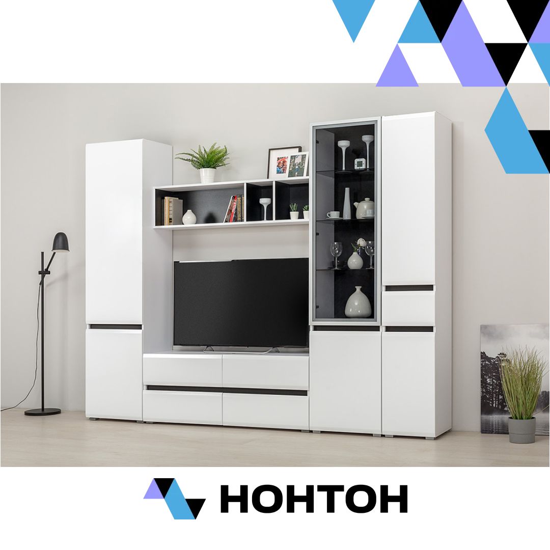 Гостиная Сидней белый премиум