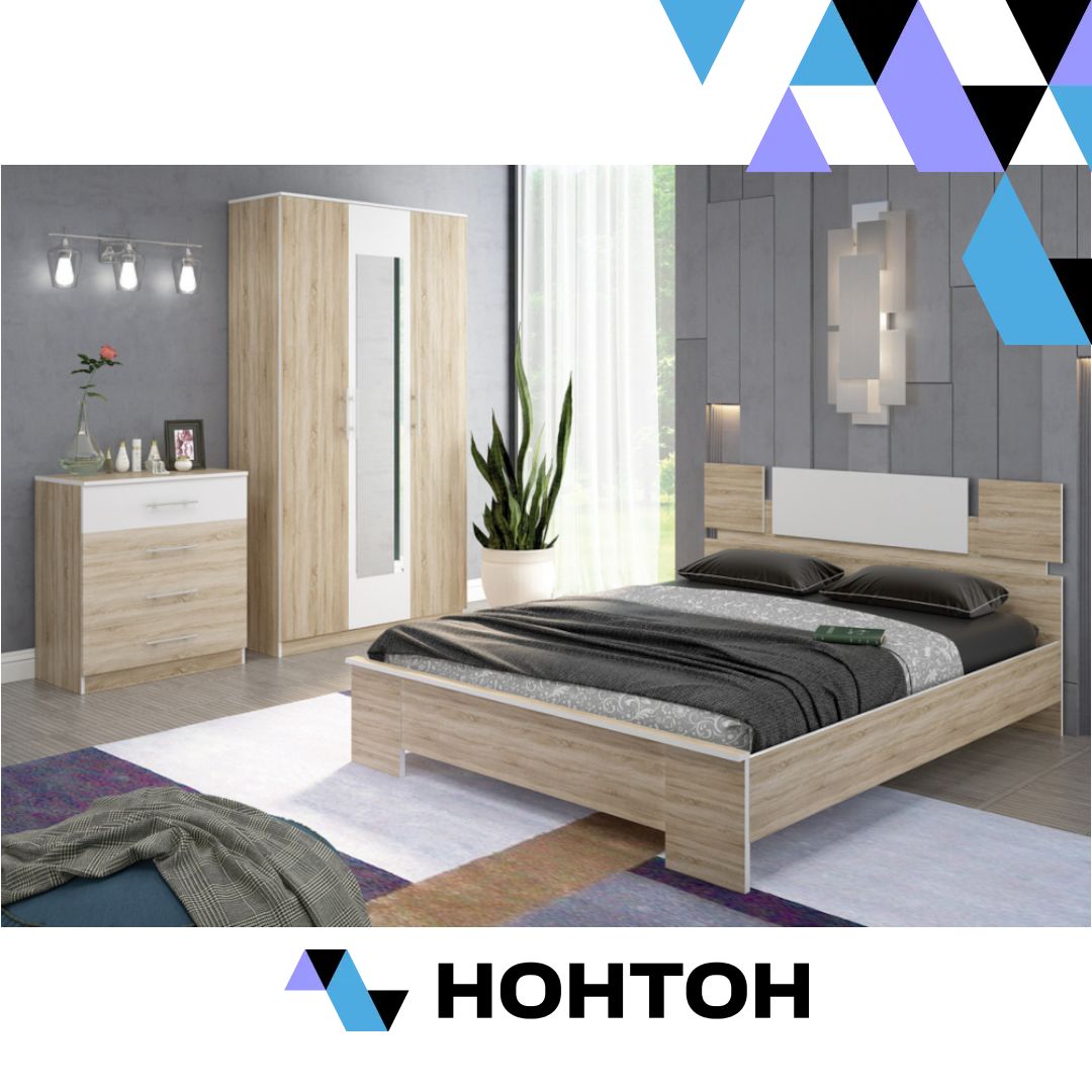 Спальный гарнитур Оливия дуб сонома / белый