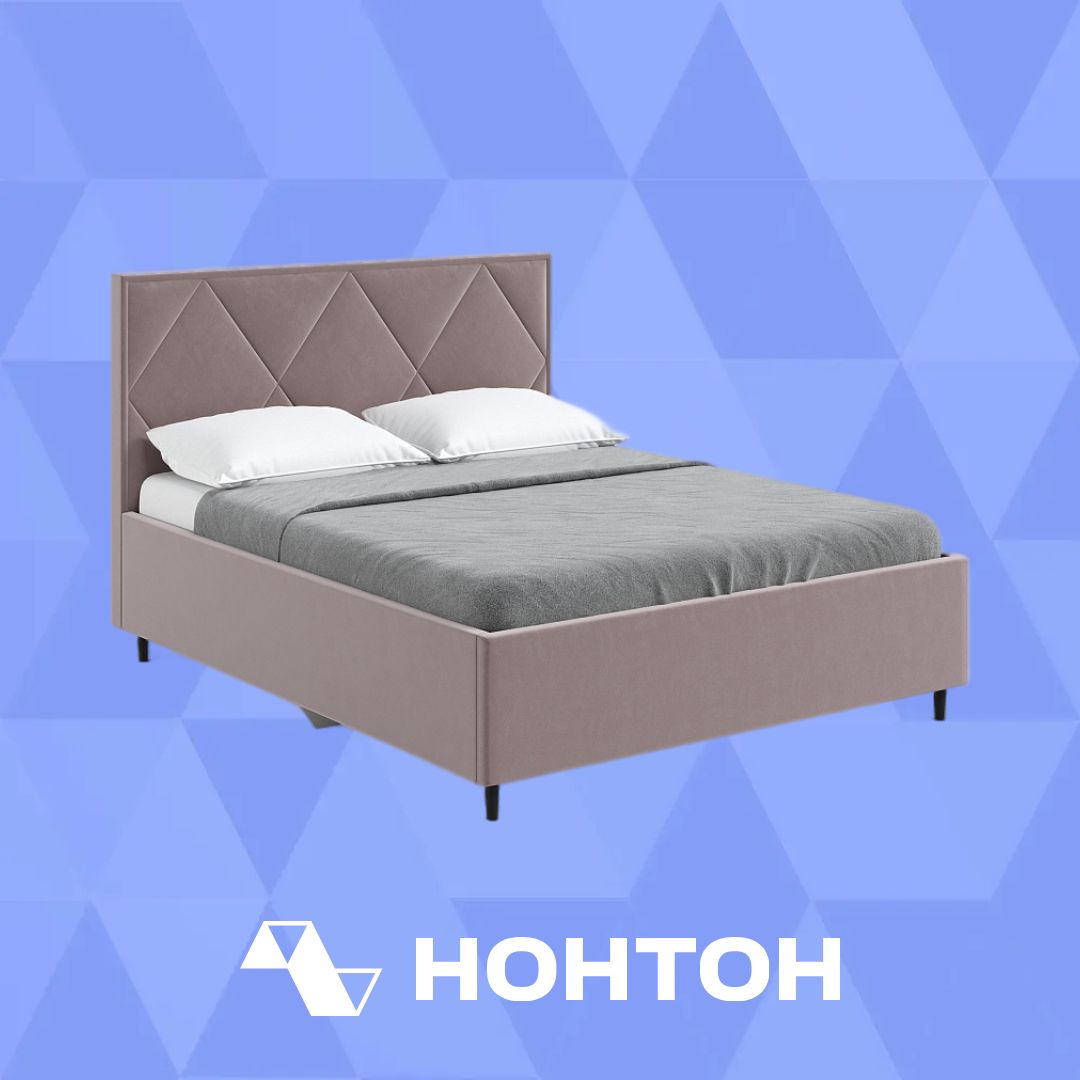 Кровать Дакота Эйр с подъемным механизмом серо-коричневая