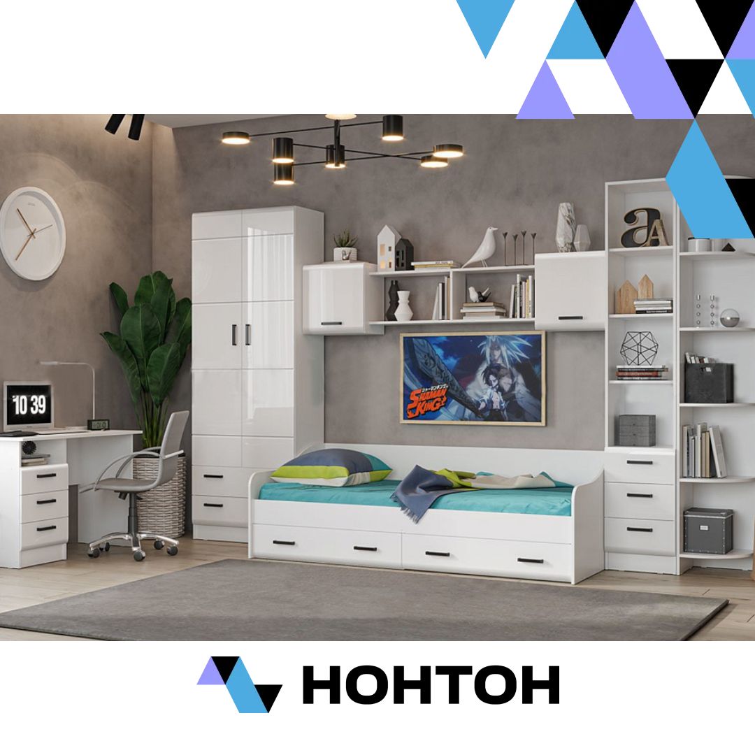 Детская Вега New белый глянец / белый