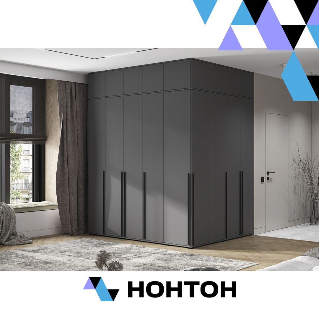 Комплект шкафов с антресолью Норд №2 графит