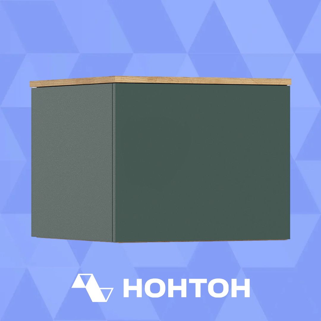 Антресоль к пеналу угловому Норд дуб крафт / изумрудный