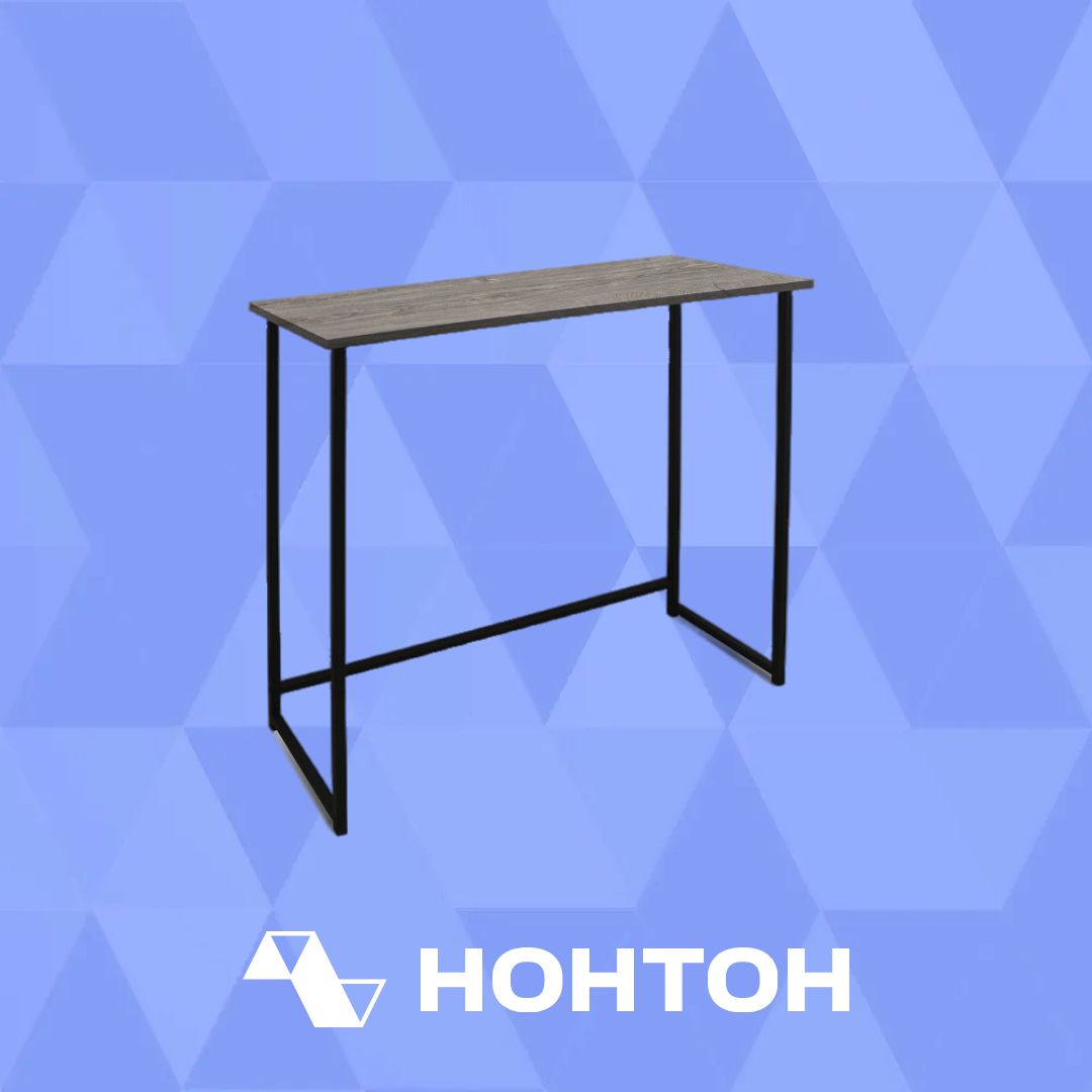 Стол-консоль Ремика черный / дуб рошелье