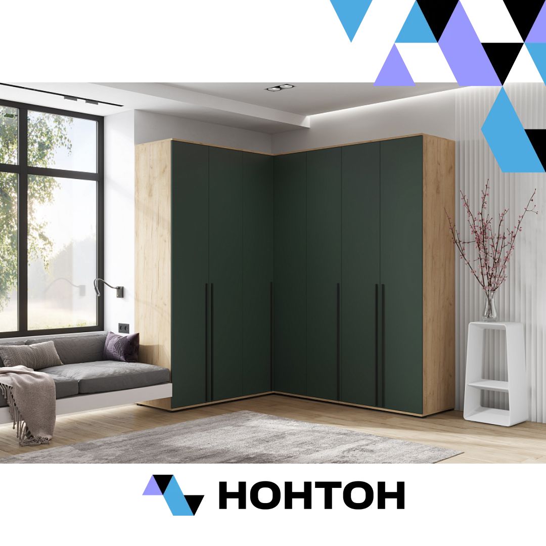 Комплект шкафов Норд №1 дуб крафт / изумрудный